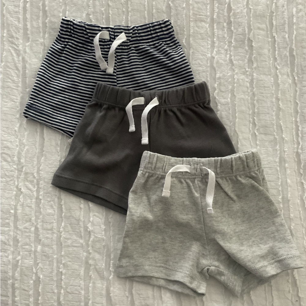 Infant Baby Boy Amazon Essentials Cotton Knit Shorts 3 pack